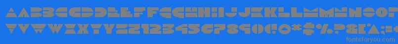 fuente Discoduckexpand – Fuentes Grises Sobre Fondo Azul