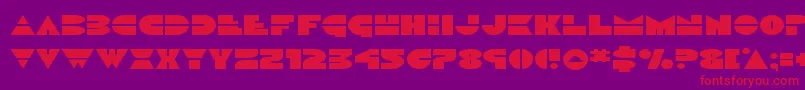 Discoduckexpand Font – Red Fonts on Purple Background