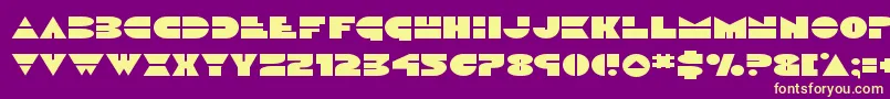 Discoduckexpand Font – Yellow Fonts on Purple Background