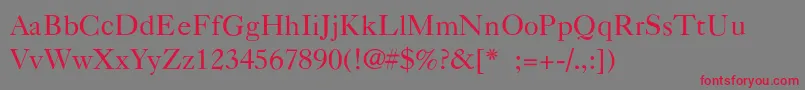 NelsieLight Font – Red Fonts on Gray Background