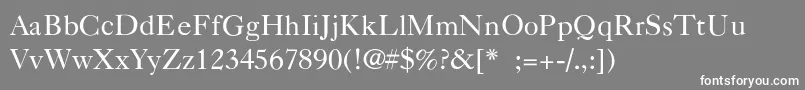 NelsieLight Font – White Fonts on Gray Background