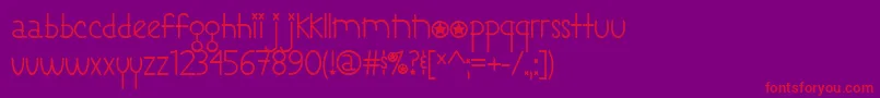 RebelChick Font – Red Fonts on Purple Background