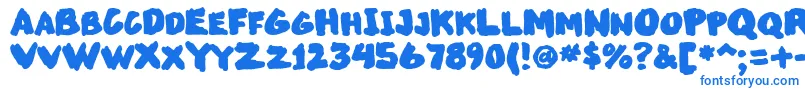 Markupsw Font – Blue Fonts on White Background