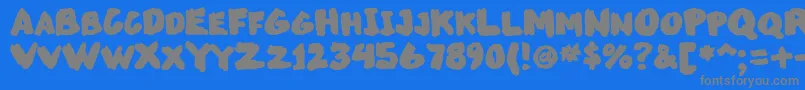 Markupsw Font – Gray Fonts on Blue Background
