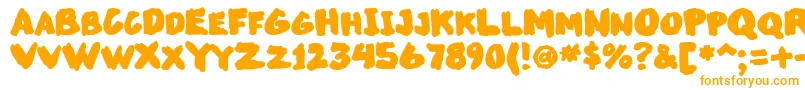 Markupsw Font – Orange Fonts on White Background