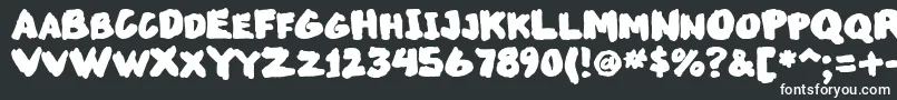Шрифт Markupsw – белые шрифты на чёрном фоне