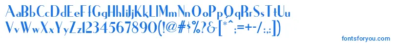 Ironicknf Font – Blue Fonts on White Background