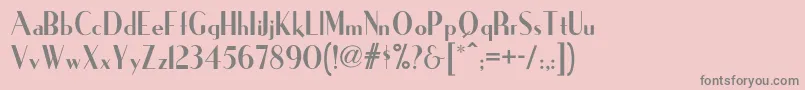 Ironicknf Font – Gray Fonts on Pink Background