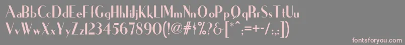 Шрифт Ironicknf – розовые шрифты на сером фоне