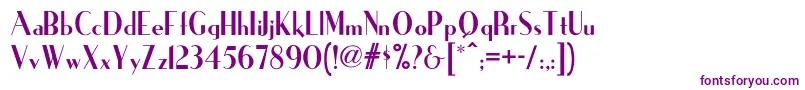 Ironicknf Font – Purple Fonts on White Background