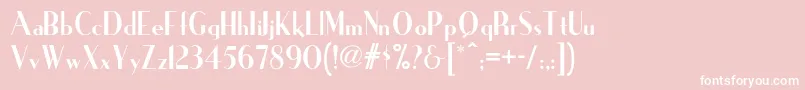 Ironicknf Font – White Fonts on Pink Background