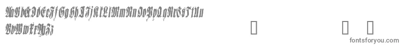 フォントSepud – 白い背景に灰色の文字