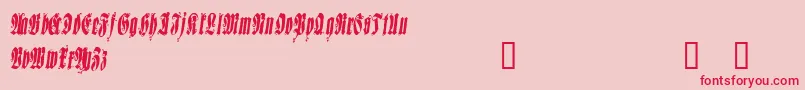 Sepud Font – Red Fonts on Pink Background