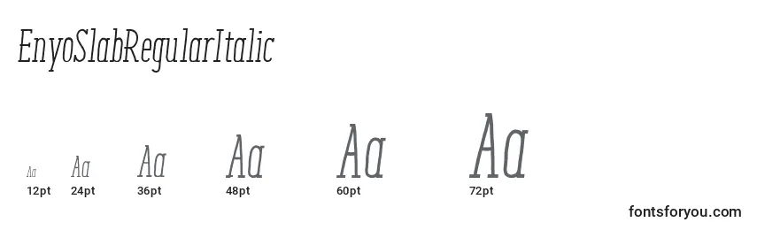 EnyoSlabRegularItalic Font Sizes