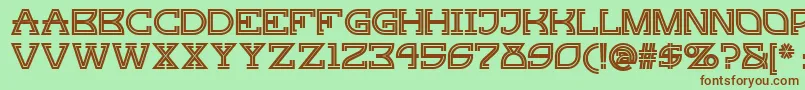 Ginger ffy Font – Brown Fonts on Green Background