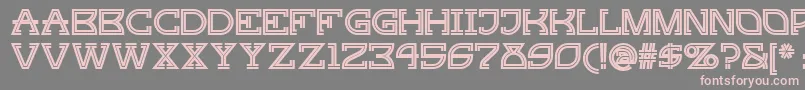 Ginger ffy Font – Pink Fonts on Gray Background