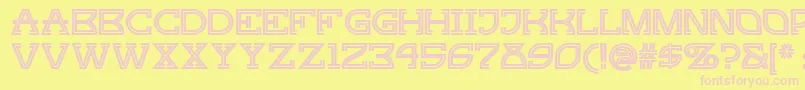 Ginger ffy Font – Pink Fonts on Yellow Background