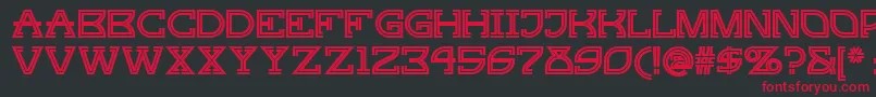 Ginger ffy Font – Red Fonts on Black Background