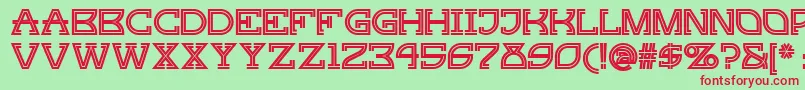 Ginger ffy Font – Red Fonts on Green Background