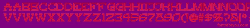 Ginger ffy Font – Red Fonts on Purple Background