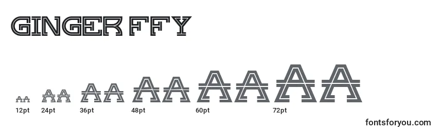 Ginger ffy Font Sizes