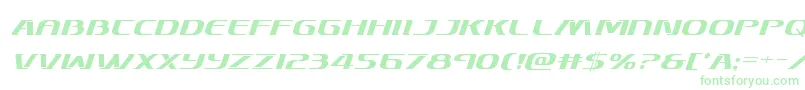 Skymarshalital Font – Green Fonts on White Background