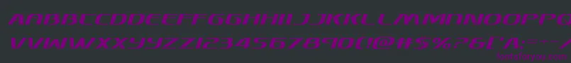 Skymarshalital Font – Purple Fonts on Black Background