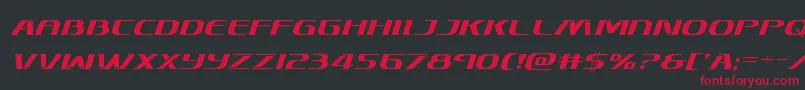 Skymarshalital Font – Red Fonts on Black Background