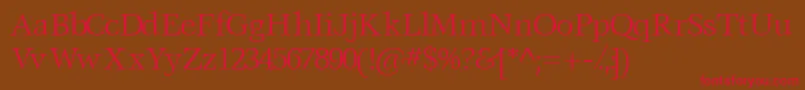 Voracessk Font – Red Fonts on Brown Background