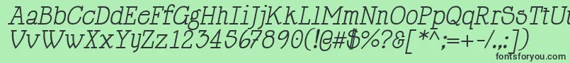 fuente HappyPhantomItalic – Fuentes Negras Sobre Fondo Verde