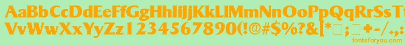 MatroxDisplaySsi Font – Orange Fonts on Green Background