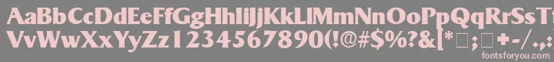 MatroxDisplaySsi Font – Pink Fonts on Gray Background