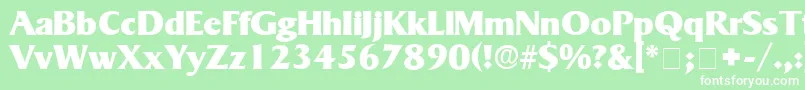 MatroxDisplaySsi Font – White Fonts on Green Background