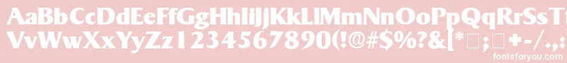 MatroxDisplaySsi Font – White Fonts on Pink Background