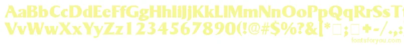 MatroxDisplaySsi Font – Yellow Fonts on White Background