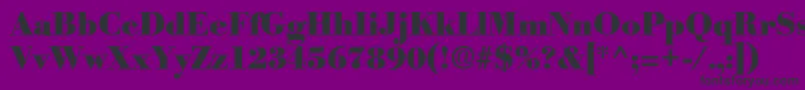 PosterRegular Font – Black Fonts on Purple Background