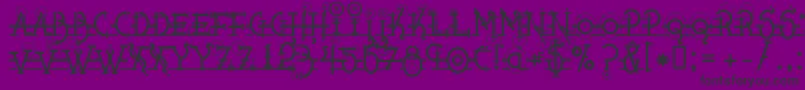 Snippletweak Font – Black Fonts on Purple Background