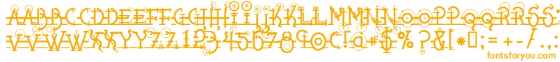 Snippletweak Font – Orange Fonts on White Background