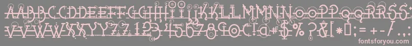 Snippletweak Font – Pink Fonts on Gray Background