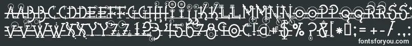 Snippletweak Font – White Fonts on Black Background