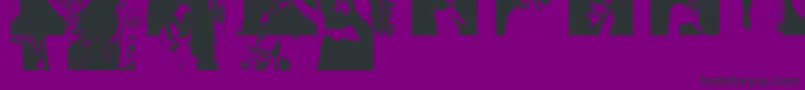 Amybats1 Font – Black Fonts on Purple Background
