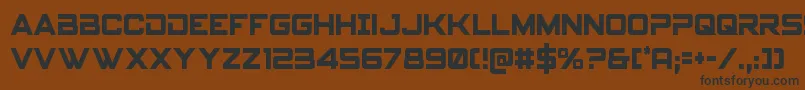 Spyagencyv3cond Font – Black Fonts on Brown Background