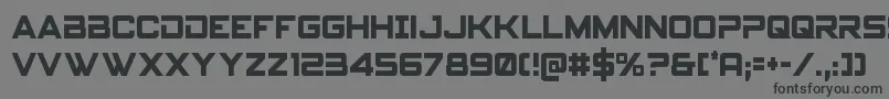 Spyagencyv3cond Font – Black Fonts on Gray Background
