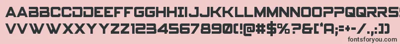 Spyagencyv3cond Font – Black Fonts on Pink Background