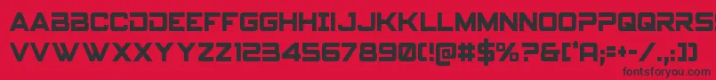 fuente Spyagencyv3cond – Fuentes Negras Sobre Fondo Rojo