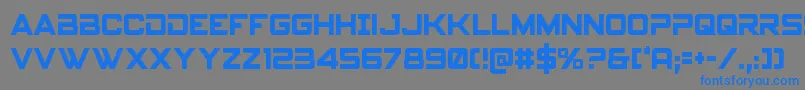 Spyagencyv3cond Font – Blue Fonts on Gray Background