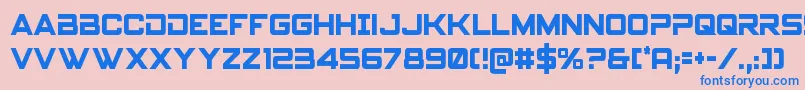 Spyagencyv3cond Font – Blue Fonts on Pink Background