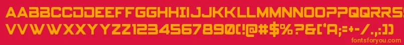 fuente Spyagencyv3cond – Fuentes Naranjas Sobre Fondo Rojo