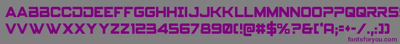 Spyagencyv3cond Font – Purple Fonts on Gray Background