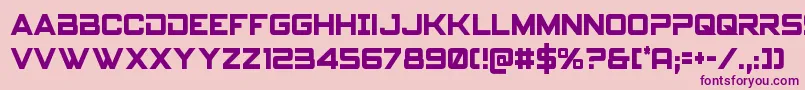Spyagencyv3cond Font – Purple Fonts on Pink Background